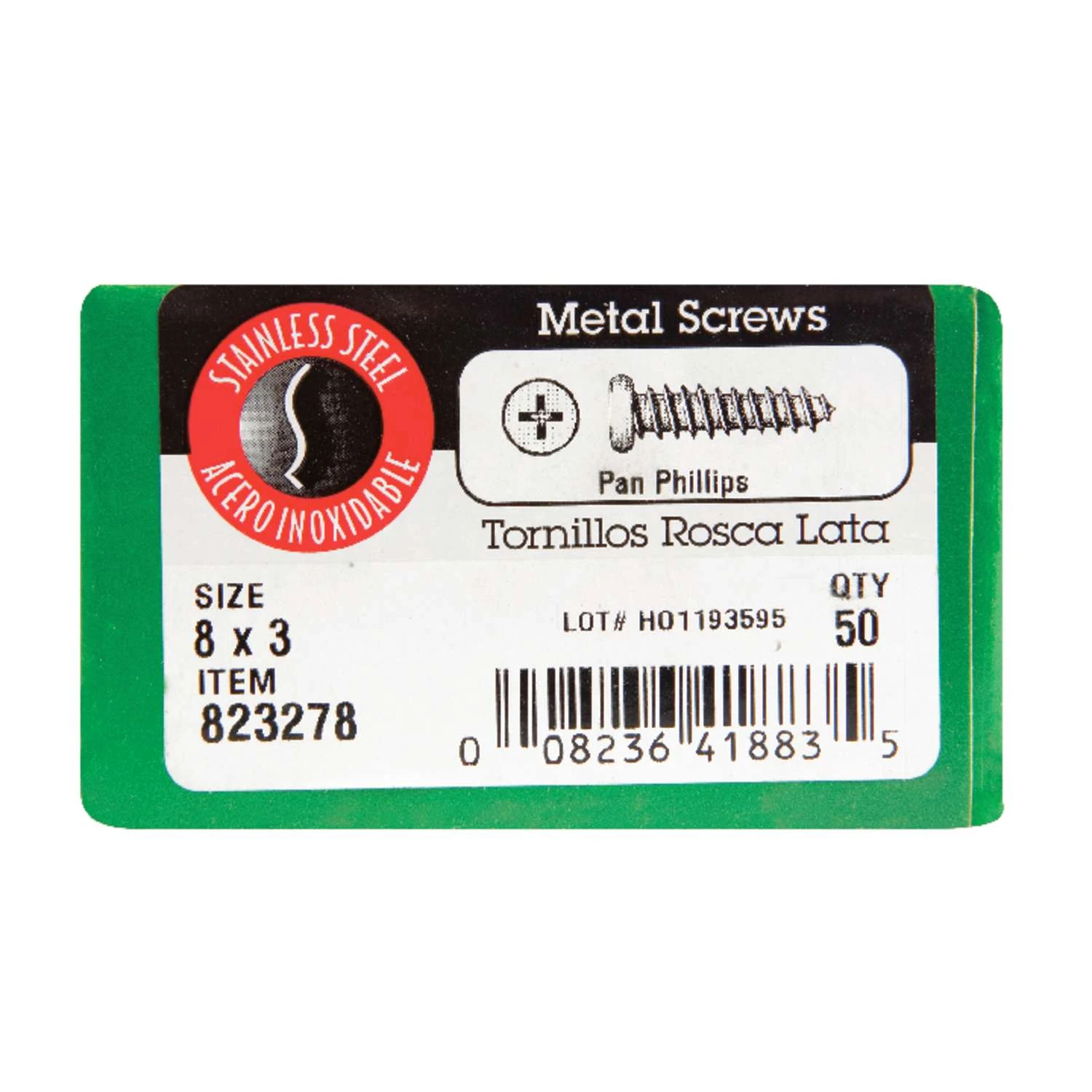 Hillman No. 8 X 3 In. L Phillips Pan Head Sheet Metal Screws 50 Pk 2 Hillman No. 8 X 3 In. L Phillips Pan Head Sheet Metal Screws 50 Pk - Image 2