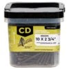 Big Timber No. 10 X 2-3/4 In. L Mocha Star Trim Head Composite Deck Screws 21 Lb 350 Pk