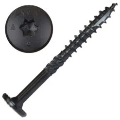 Screw Products NOVA #16 In. X 3 In. L Star Black Steel Lag Screw 50 Pk