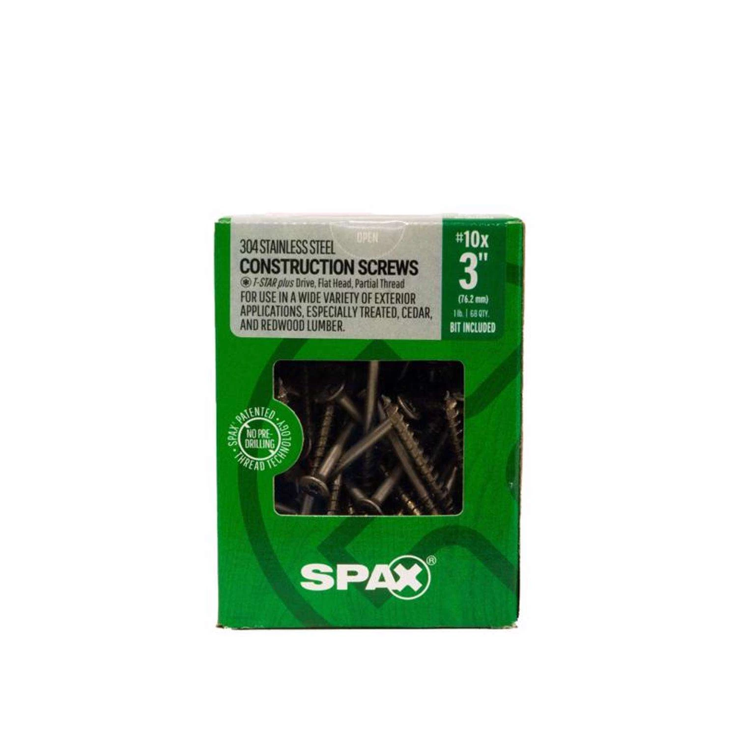 SPAX Multi-Material No. 10 Label X 3 In. L Star Flat Head Construction Screws 1 Lb 68 Pk 3 SPAX Multi-Material No. 10 Label X 3 In. L Star Flat Head Construction Screws 1 Lb 68 Pk - Image 3