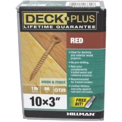 Hillman Deck Plus No. 10 X 3 In. L Star Flat Head Exterior Deck Screws 1 Lb -Hil Screws Shop 08a8c3eb 128b 4c71 b0bf 8fdc9c31ddc3
