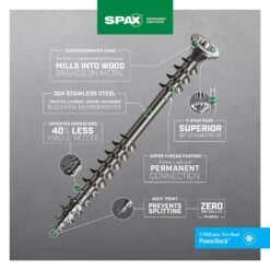 SPAX PowerDeck No. 10 Cu In X 2-1/2 In. L Silver Star Trim Head Deck Screws 1 Lb 83 Pc -Hil Screws Shop 0b10e9c8 4d17 4a44 b35a efda76208321