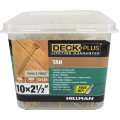 Hillman Deck Plus No. 10 X 2-1/2 In. L Tan Star Flat Head Exterior Deck Screws 5 Lb -Hil Screws Shop 0cba24a8 95e5 4a0d b566 578b6e2e2a1a
