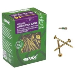 SPAX Multi-Material No. 8 Sizes X 2-1/2 In. L T-20+ Wafer Head Construction Screws 120 Pk