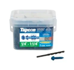 Tapcon 1/4 In. D X 1-1/4 In. L Steel Hex Head Concrete Screw Anchor 225 Pk