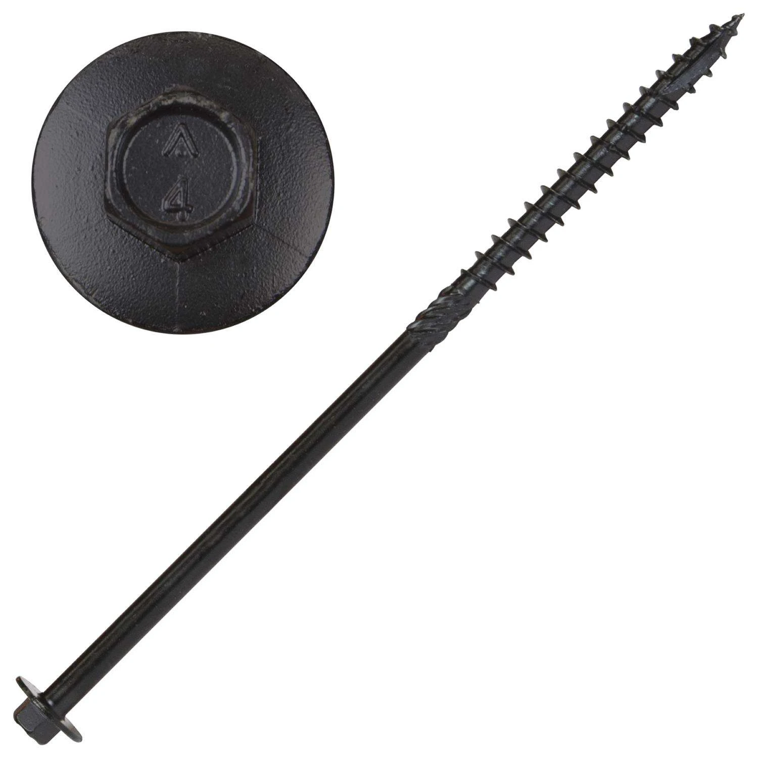 Screw Products YUKON #18 In. X 7 In. L Hex Black Steel Lag Screw 50 Pk 1 Screw Products YUKON #18 In. X 7 In. L Hex Black Steel Lag Screw 50 Pk
