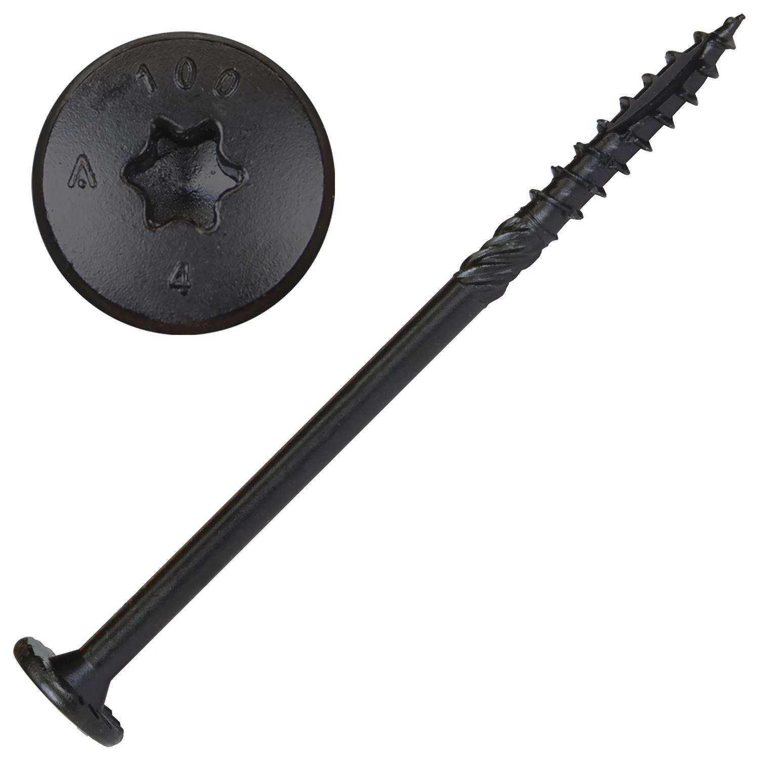 Screw Products NOVA #18 In. X 5 In. L Star Black Steel Lag Screw 50 Pk 1 Screw Products NOVA #18 In. X 5 In. L Star Black Steel Lag Screw 50 Pk