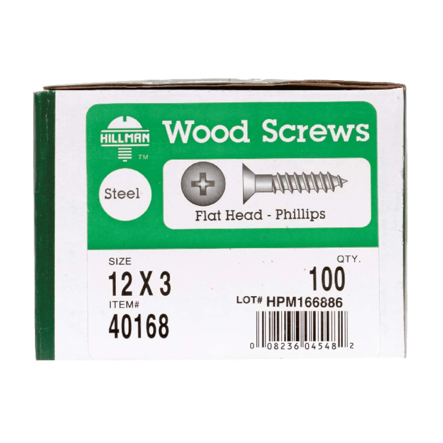 Hillman No. 12 X 3 In. L Phillips Zinc-Plated Wood Screws 100 Pk 2 Hillman No. 12 X 3 In. L Phillips Zinc-Plated Wood Screws 100 Pk - Image 2
