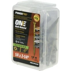 Hillman POWERPRO ONE 1/4 In. X 2-1/4 In. L Star Flat Head Multi-Material Screw 1 Lb 46 Pk -Hil Screws Shop 20ed4630 5770 40a7 aba9 53be629cc35f