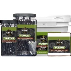 Screw Products YUKON #18 In. X 4 In. L Hex Black Steel Lag Screw 50 Pk -Hil Screws Shop 27d926f6 48ae 4378 a12a 0f6a1a2f2f70