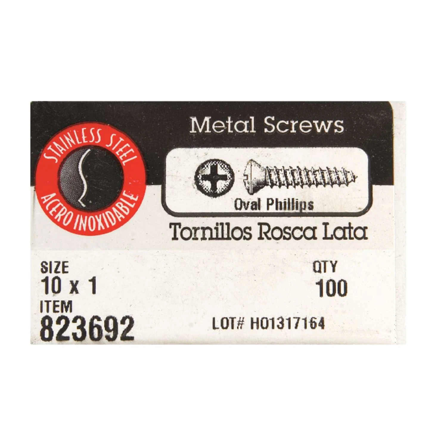 Hillman No. 10 X 1 In. L Phillips Oval Head Sheet Metal Screws 100 Pk 2 Hillman No. 10 X 1 In. L Phillips Oval Head Sheet Metal Screws 100 Pk - Image 2