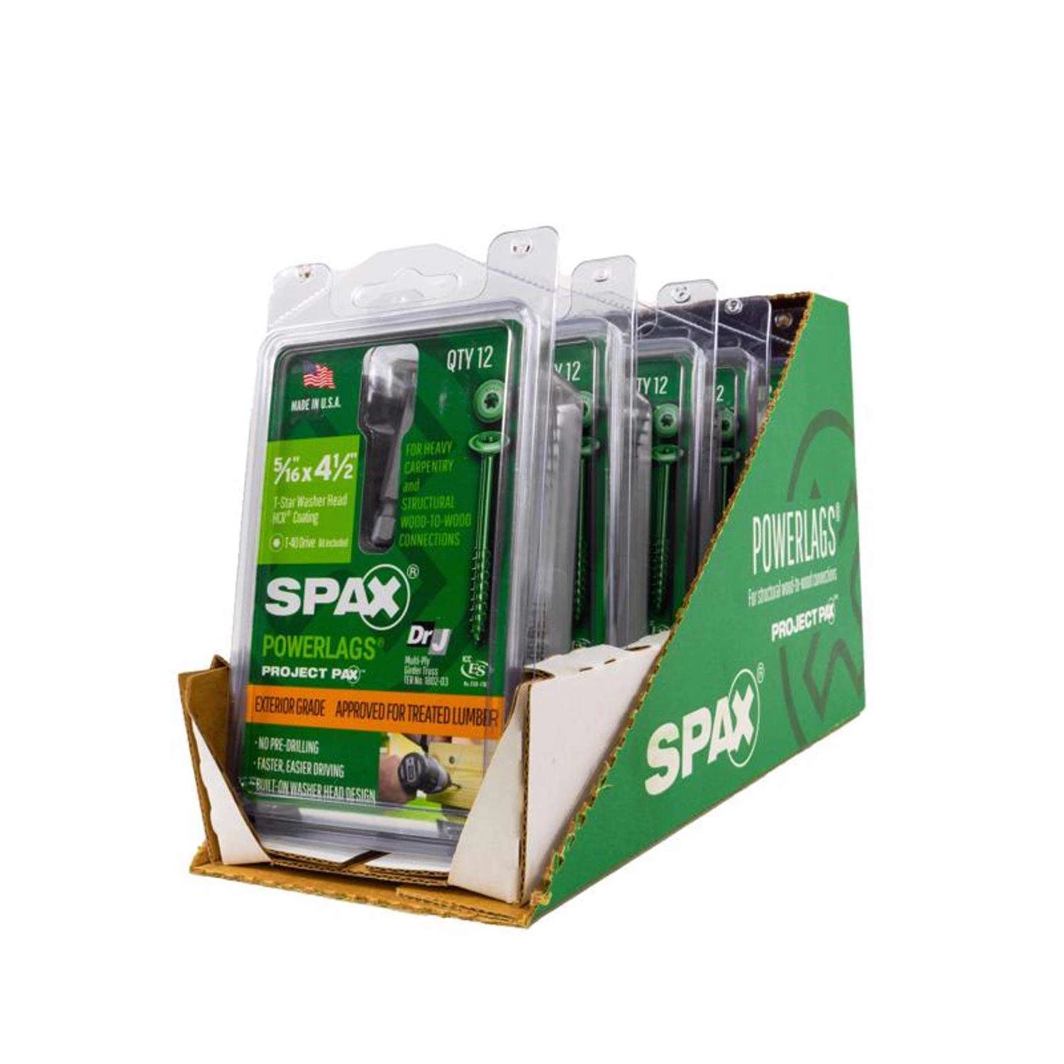 SPAX PowerLags 5/16 In. X 4-1/2 In. L Washer High Corrosion Resistant Carbon Steel Lag Screw 12 Pk 4 SPAX PowerLags 5/16 In. X 4-1/2 In. L Washer High Corrosion Resistant Carbon Steel Lag Screw 12 Pk - Image 4