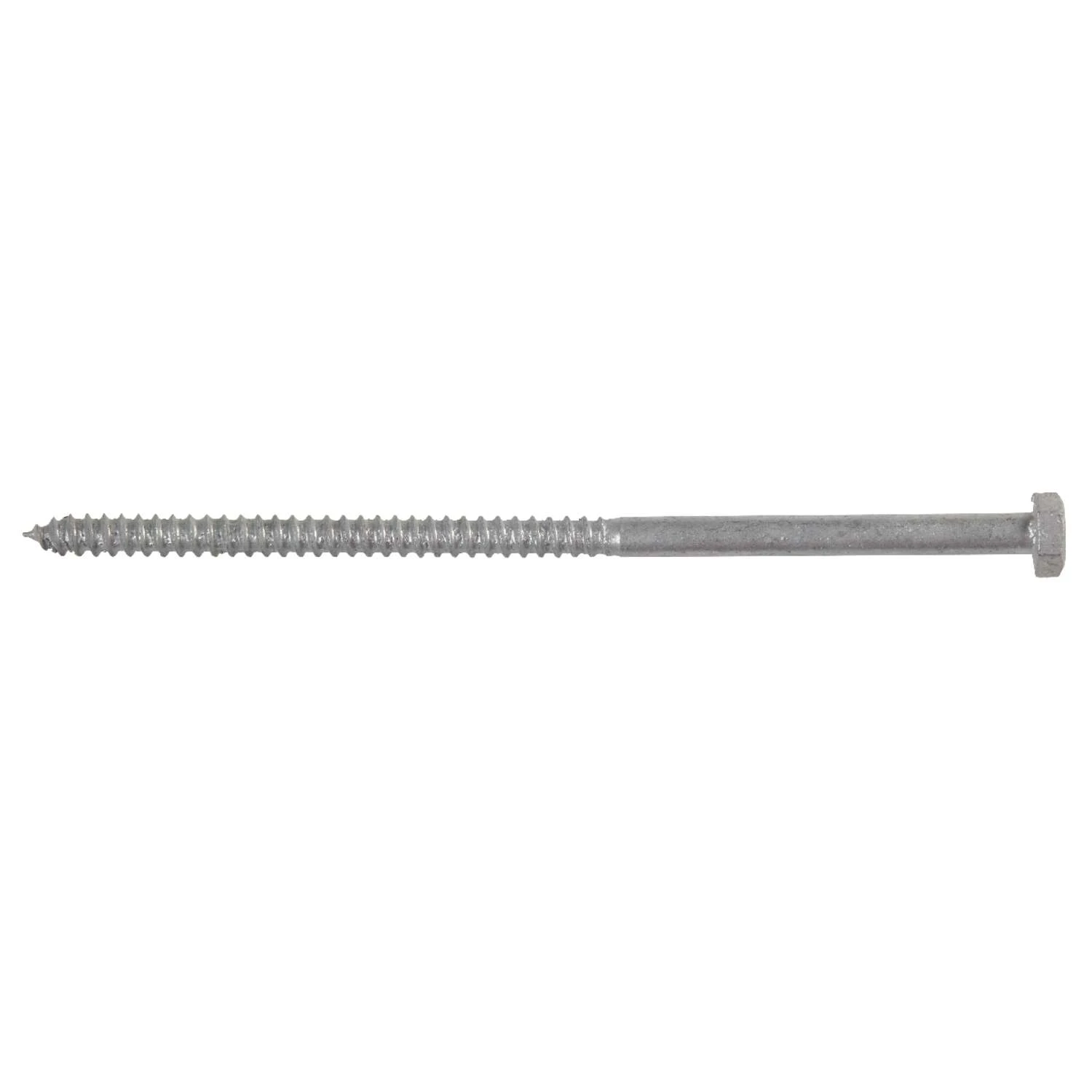 Hillman 1/4 In. X 6 In. L Hex Hot Dipped Galvanized Steel Lag Screw 100 Pk 2 Hillman 1/4 In. X 6 In. L Hex Hot Dipped Galvanized Steel Lag Screw 100 Pk - Image 2