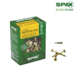 SPAX No. 10 Sizes X 2 In. L T-20+ Flat Head Construction Screws 1 Lb 107 Pk
