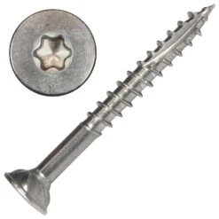 Screw Products AXIS No. 8 X 1-1/2 In. L Star Stainless Steel Wood Screws 1 Lb 178 Pk