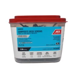 Ace No. 9 X 3 In. L Square Pan Head Composite Deck Screws 5 Lb 329 Pk