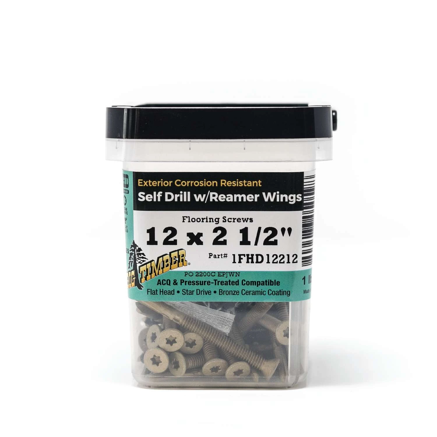 Big Timber No. 12 X 2-1/2 In. L Star Bronze Flooring Screws 1 Lb 56 Pk 2 Big Timber No. 12 X 2-1/2 In. L Star Bronze Flooring Screws 1 Lb 56 Pk - Image 2