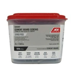 Ace No. 8 X 1-5/8 In. L Phillips Wafer Head Cement Board Screws 5 Lb 695 Pk