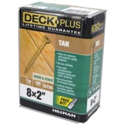 Hillman Deck Plus No. 8 X 2 In. L Tan Star Flat Head Exterior Deck Screws 1 Lb -Hil Screws Shop 48fc5f8b fe50 4d22 b967 daedc6b8980b