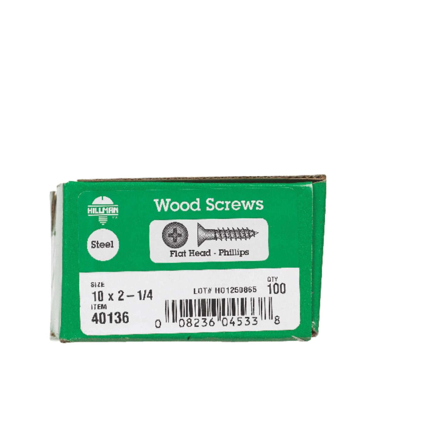 Hillman No. 10 X 2-1/4 In. L Phillips Zinc-Plated Wood Screws 100 Pk 2 Hillman No. 10 X 2-1/4 In. L Phillips Zinc-Plated Wood Screws 100 Pk - Image 2