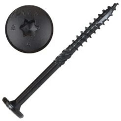 Screw Products NOVA #16 In. X 3.5 In. L Star Black Steel Lag Screw 50 Pk
