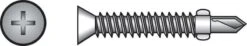 Hillman No. 12-24 X 2-1/2 In. L Phillips Flat Head Self- Drilling Screws 100 Pk