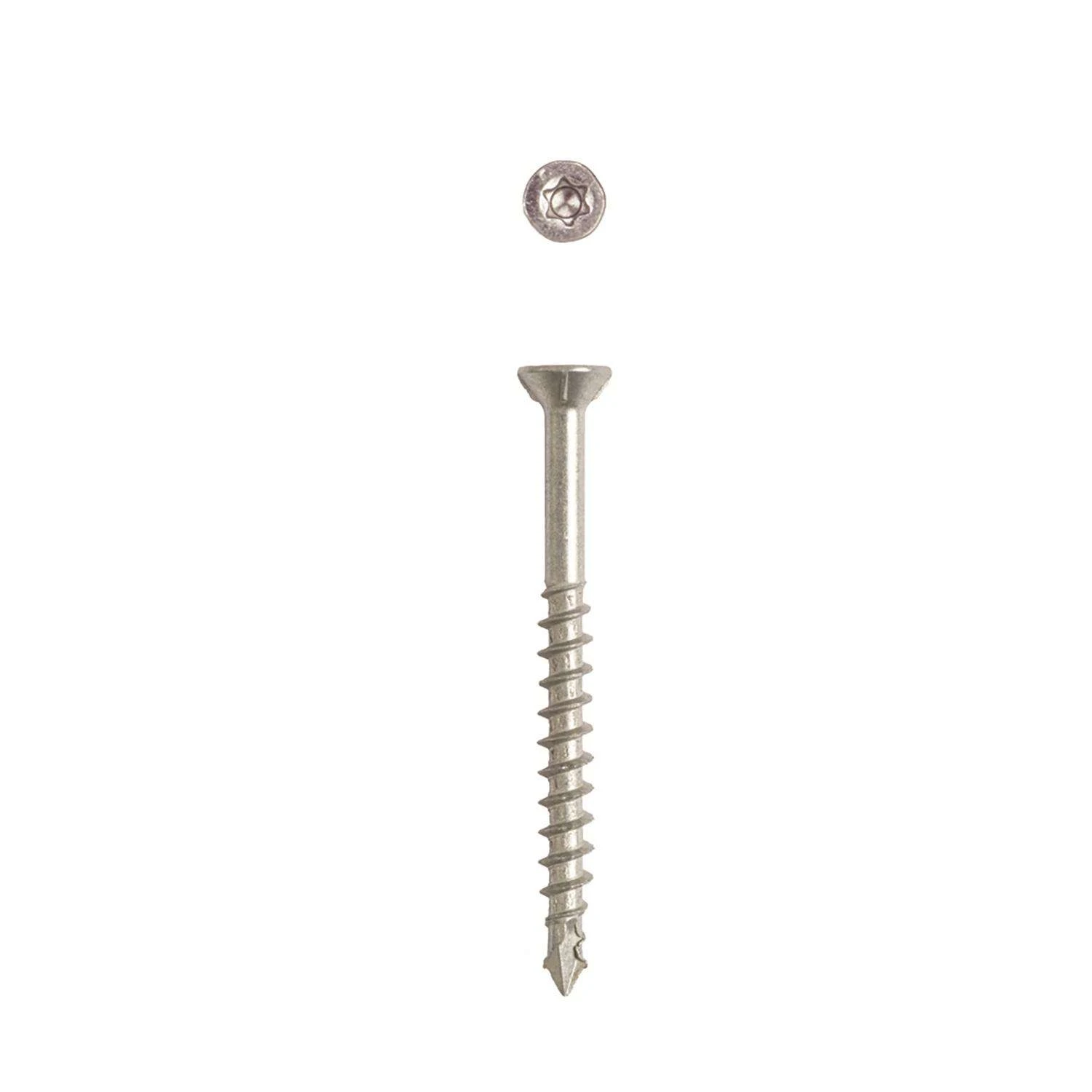 SPAX MDF No. 6 In. X 1-1/2 In. L Star Trim Head Construction Screws 1 Lb 300 Pk 2 SPAX MDF No. 6 In. X 1-1/2 In. L Star Trim Head Construction Screws 1 Lb 300 Pk - Image 2
