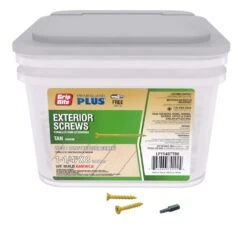 Grip-Rite PrimeGuard Plus No. 8 Wire X 1-1/4 In. L Tan Star Flat Head Deck Screws 25 Lb