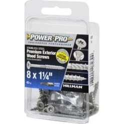 Hillman Power Pro No. 8 X 1-1/4 In. L Star Exterior Wood Screw 45 Pk -Hil Screws Shop 5c392f74 1770 412e bdd8 a71c6237cfd6