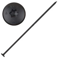 Screw Products NOVA #18 In. X 12 In. L Star Black Steel Lag Screw 50 Pk