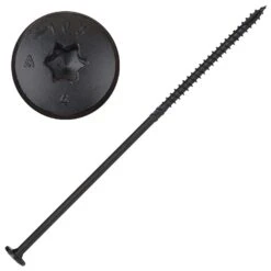 Screw Products NOVA #18 In. X 10 In. L Star Black Steel Lag Screw 50 Pk