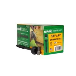 SPAX PowerLags 3/8 In. In. X 6 In. L T-50 Washer Head Structural Screws 25 Pk