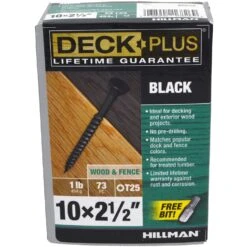 Hillman Deck Plus No. 10 X 2-1/2 In. L Star Flat Head Exterior Deck Screws 1 Lb -Hil Screws Shop 6a86a91d ad4d 400d 9f1b dd24e499ea07