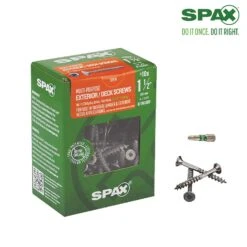 SPAX Multi-Material No. 10 Sizes X 1-1/2 In. L T-20+ Flat Head Construction Screws 125 Pk