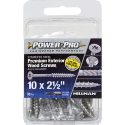 Hillman Power Pro No. 10 X 2-1/2 In. L Star Flat Head Exterior Deck Screws 30 Pk -Hil Screws Shop 6de3832b 64ca 44b4 90da 99c438ae5f73