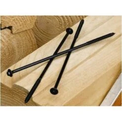 FastenMaster LogHog 15 In. L Hex Black Wood Screws 150 Pk