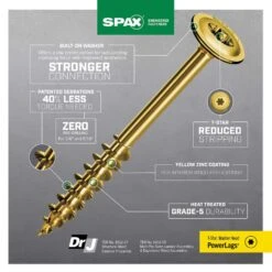SPAX PowerLags 1/4 In. X 6 In. L Washer Yellow Zinc Carbon Steel Lag Screw 12 Pk -Hil Screws Shop 7284ad90 5497 4e22 8cbb d008cb5c843a