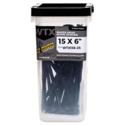 Big Timber No. 15 X 6 In. L Star Black Structural Wood Screws 15 Lb 300 Pk