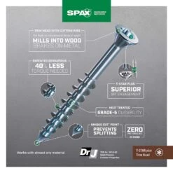 SPAX MDF No. 8 In. X 2-1/2 In. L T-20+ Trim Head Construction Screws 1 Lb 154 Pk 9 SPAX MDF No. 8 In. X 2-1/2 In. L T-20+ Trim Head Construction Screws 1 Lb 154 Pk -Hil Screws Shop 73d292e5 7636 4bf3 a193 873a3d873ee9
