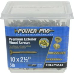 Hillman Power Pro No. 10 X 2-1/2 In. L Star Flat Head Exterior Deck Screws 5 Lb 8 Hillman Power Pro No. 10 X 2-1/2 In. L Star Flat Head Exterior Deck Screws 5 Lb -Hil Screws Shop 77d7d387 5074 4430 9ad3 907d691f4f87