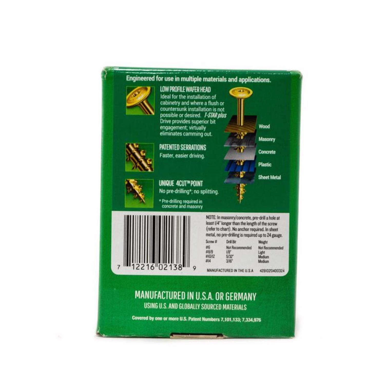SPAX Multi-Material No. 8 In. X 1-1/4 In. L T-20+ Wafer Head Construction Screws 1 Lb 195 Pk 3 SPAX Multi-Material No. 8 In. X 1-1/4 In. L T-20+ Wafer Head Construction Screws 1 Lb 195 Pk - Image 3