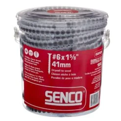 Senco DuraSpin No. 6 Sizes X 1-5/8 In. L Phillips Collated Drywall Screws 1000 Pk