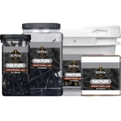 Screw Products NOVA #16 In. X 4.5 In. L Star Black Steel Lag Screw 50 Pk -Hil Screws Shop 7de3b941 c15e 4ae3 aab7 2b84295aad12