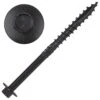 Screw Products YUKON #18 In. X 4 In. L Hex Black Steel Lag Screw 50 Pk