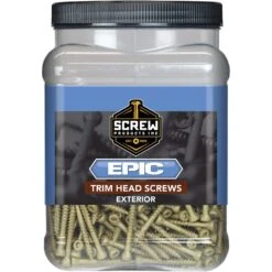 Screw Products EPIC No. 9 X 2 In. L Star Coated Trim Screws 5 Lb 610 Pk