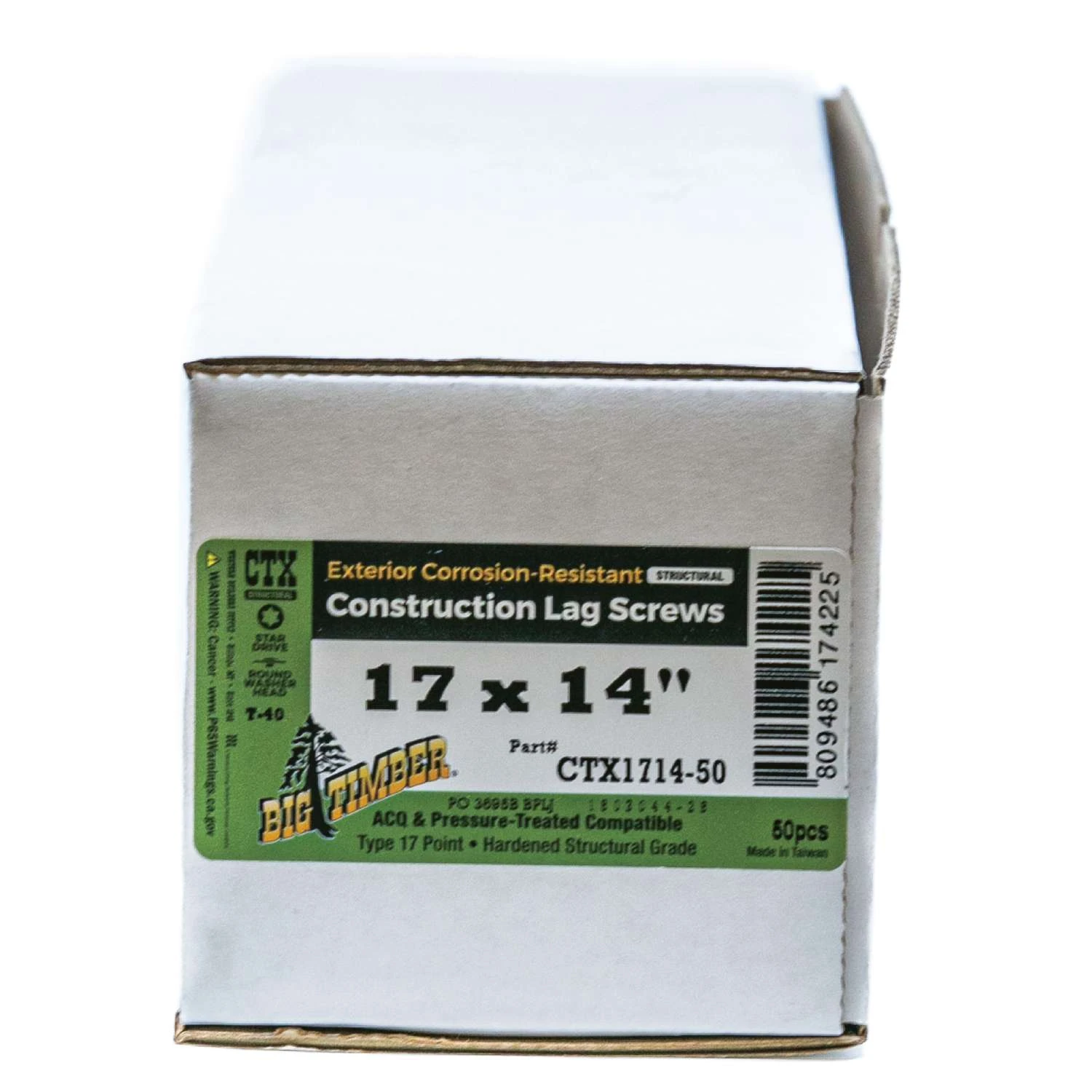 Big Timber No. 17 Ga. X 14 In. L Star Round Head Construction Screws 50 Pk 2 Big Timber No. 17 Ga. X 14 In. L Star Round Head Construction Screws 50 Pk - Image 2