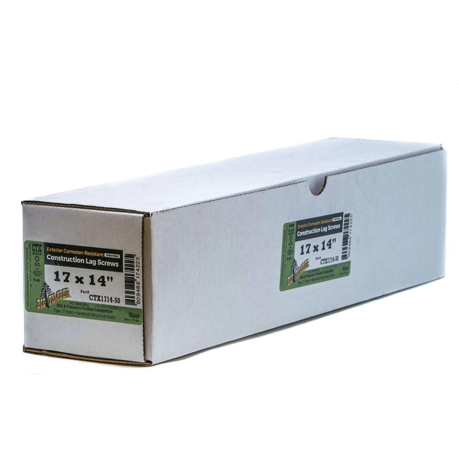 Big Timber No. 17 Ga. X 14 In. L Star Round Head Construction Screws 50 Pk 3 Big Timber No. 17 Ga. X 14 In. L Star Round Head Construction Screws 50 Pk - Image 3