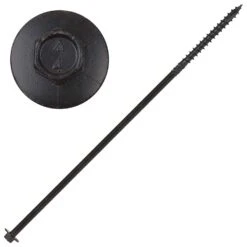 Screw Products YUKON #18 In. X 11 In. L Hex Black Steel Lag Screw 50 Pk