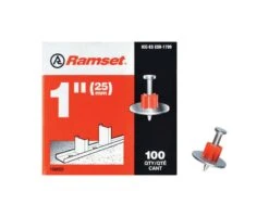 Ramset .3 In. D X 1 In. L Steel Round Head Anchor Bolts 100 Pk
