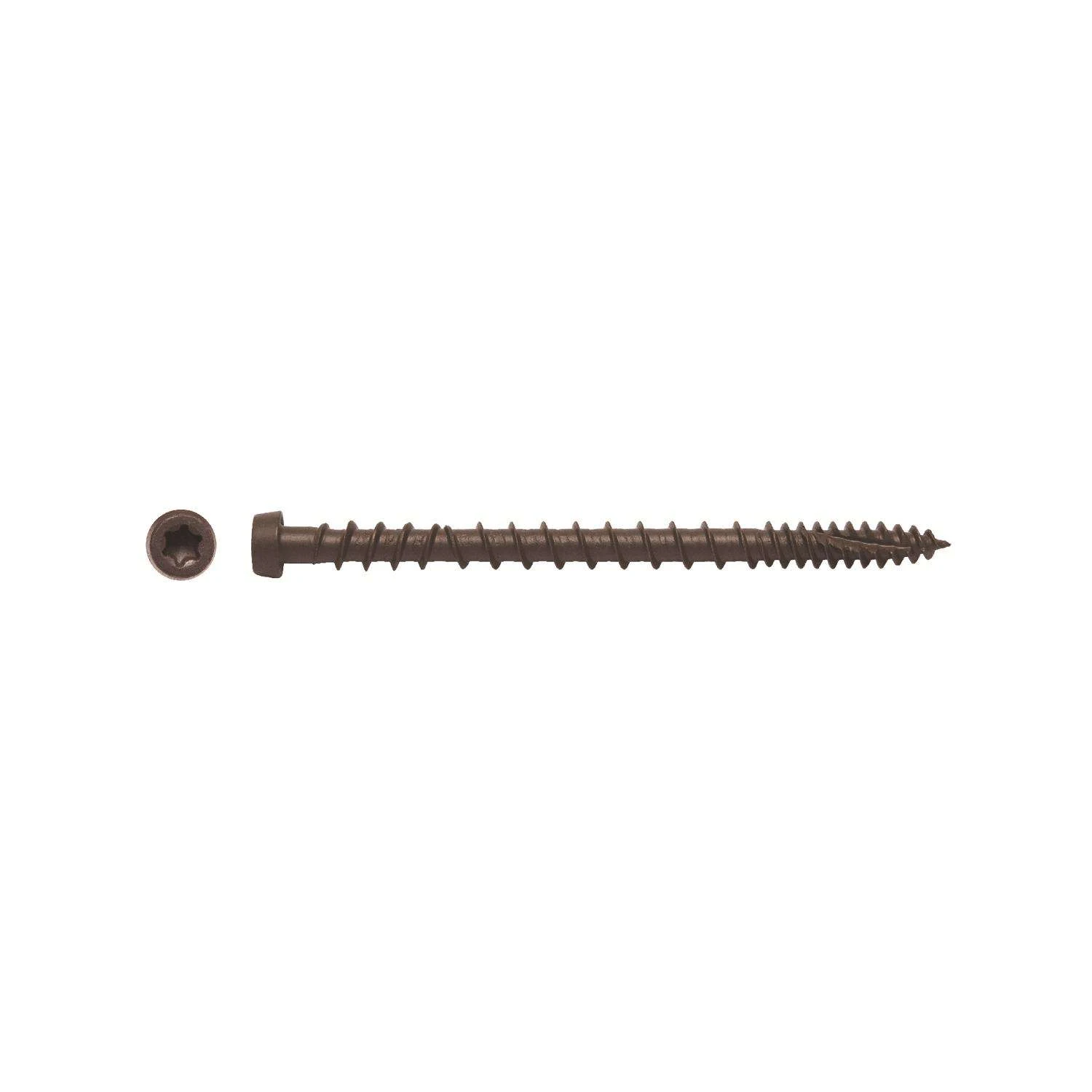 Big Timber No. 10 Ga. X 1-3/4 In. L Brown Star Trim Head Composite Deck Screws 75 Pk 2 Big Timber No. 10 Ga. X 1-3/4 In. L Brown Star Trim Head Composite Deck Screws 75 Pk - Image 2